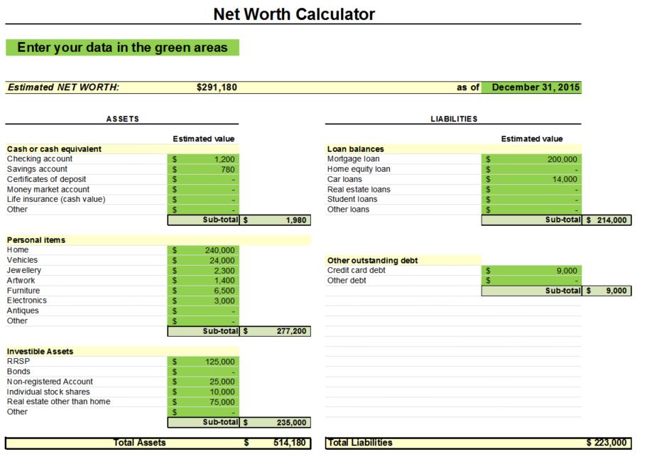 2016-08-23 Net Worth Sample